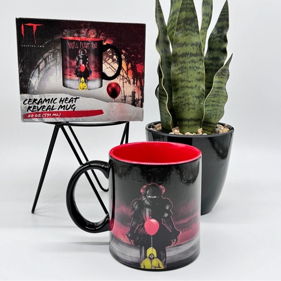 Warner Bros. Ceramic Heat Reveal 20oz It Pennywise You'll Float Too - Picture 1 of 4